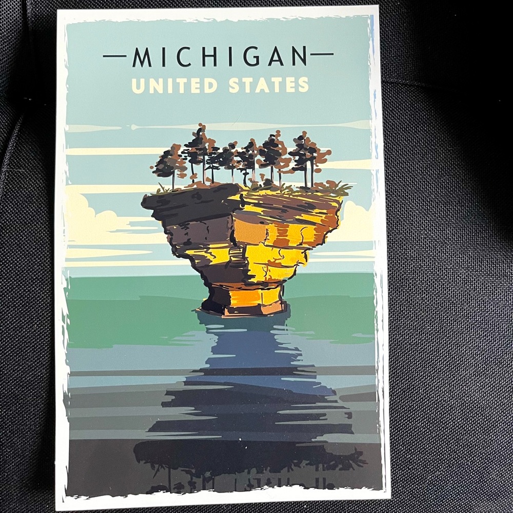 9x6 Michigan Poster